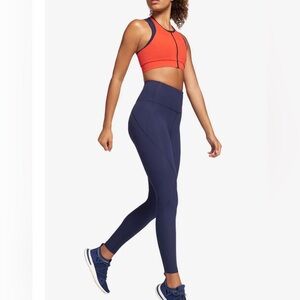 USED LNDR Blackout Zip Bra - Coral: IN EXCELLENT CONDITION.